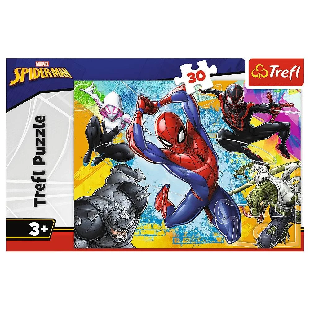 Пазли Trefl 30 елементів - Кольори людини павука (Spiderman) 83078. Фото 3