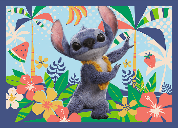 Пазли Trefl 4в1 - Відпустка на Гаваях (Disney Stitch The Movie) 46664. Фото 2
