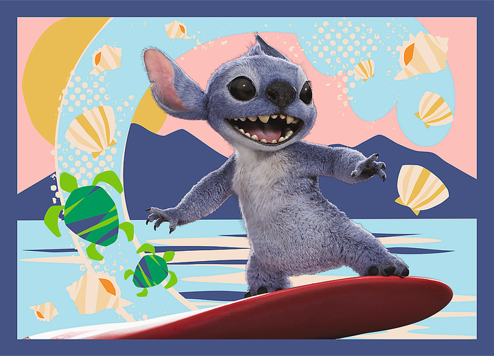 Пазли Trefl 4в1 - Відпустка на Гаваях (Disney Stitch The Movie) 46664. Фото 4