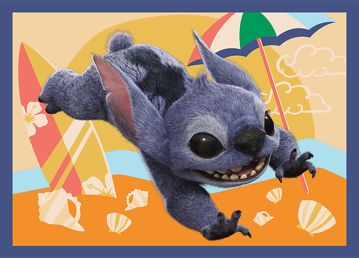 Пазли Trefl 4в1 - Відпустка на Гаваях (Disney Stitch The Movie) 46664. Фото 5