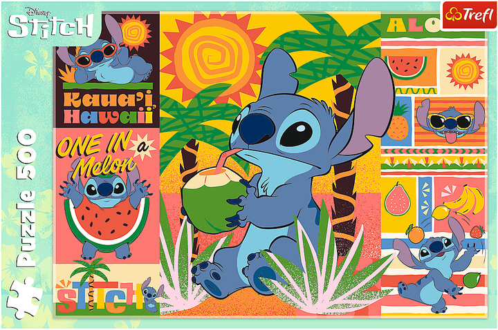 Пазли Trefl 500 елементів - Канікули зі Стічем (Disney Stitch The Movie) 74834. Фото 3