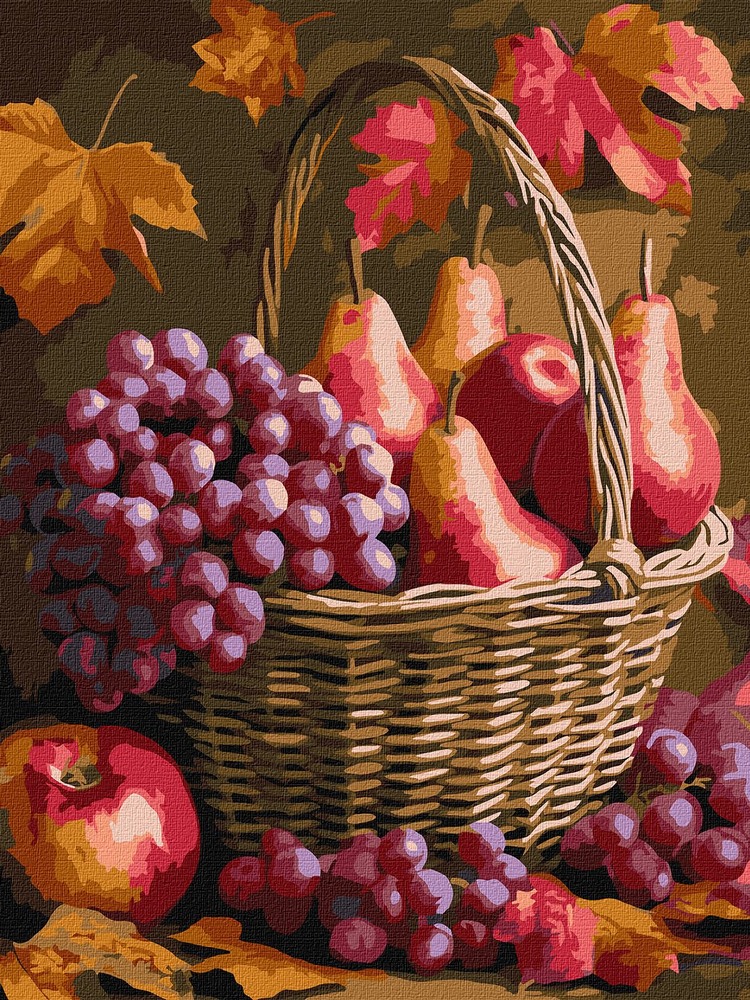 Ideyka Картина за номерами. Осінні фрукти 30x40 см
