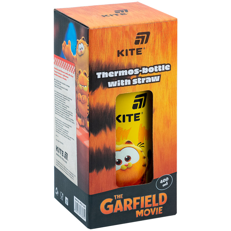 Термос Kite з трубочкою 400мл Garfield GF25-1261 . Фото 4