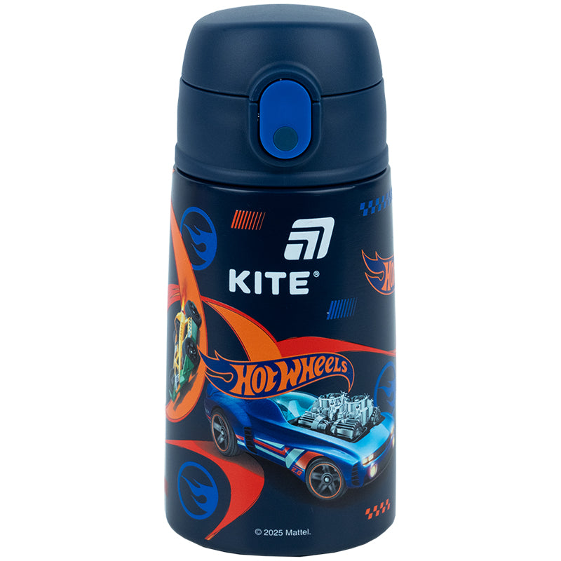 Термос Kite з трубочкою 400мл Hot Wheels HW25-1261