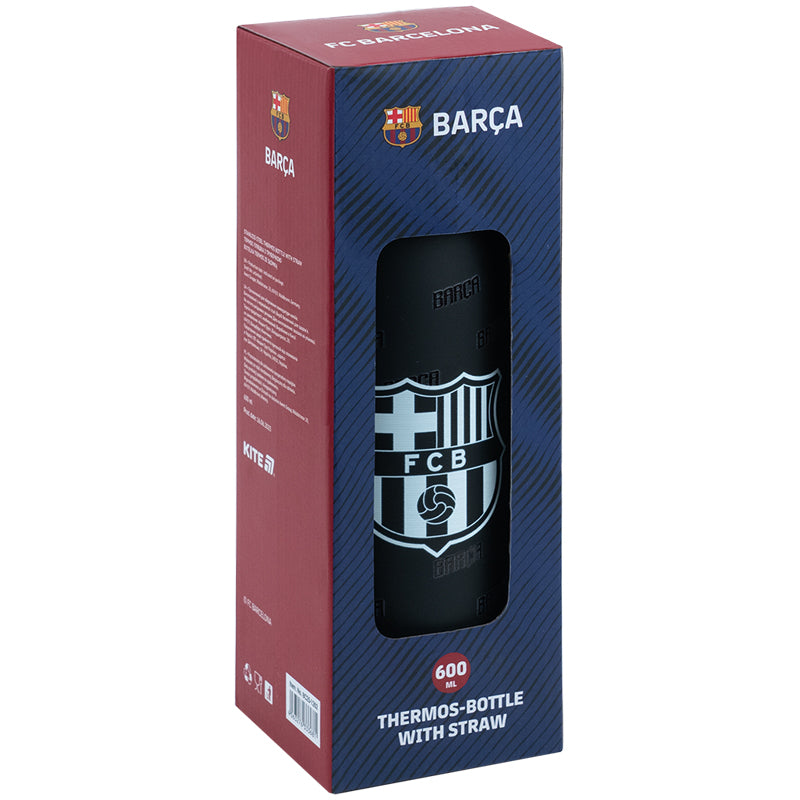 Термос Kite з трубочкою 600мл FC Barcelona BC25-1262. Фото 4