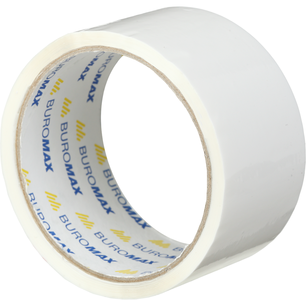 Клейка стрічка пакувальна 48 мм x 35 м Buromax біла BM.7007-12