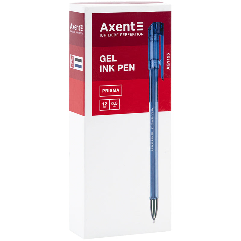 Ручка Axent Prisma гелева 0,5 мм синя AG1125-02-A 