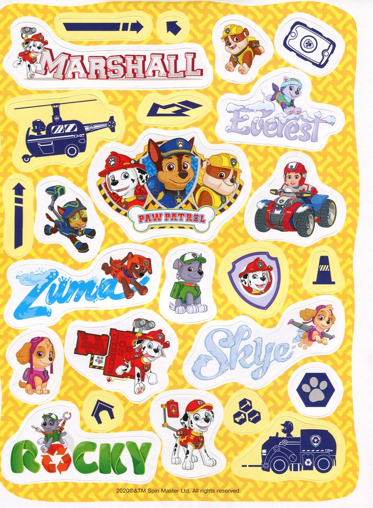 100 наклейок Перо ТМ PAW Patrol (фіолетова) 00-00038444. Фото 7