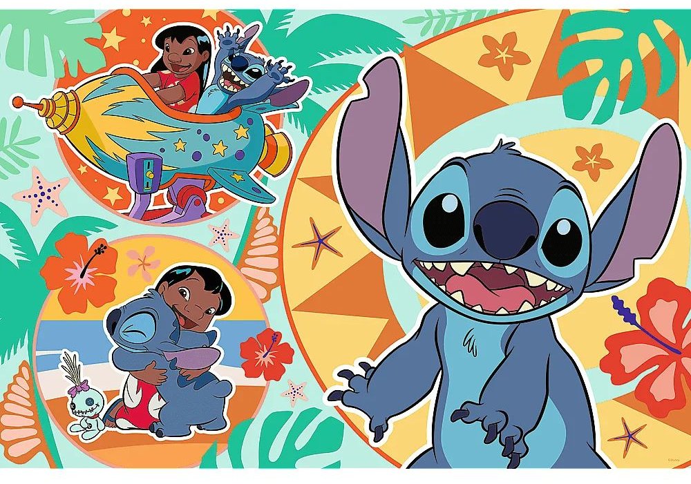 Пазли Trefl MAXI 24 елементи - Щасливий Стіч. Lilo&Stitch 14365. Фото 2