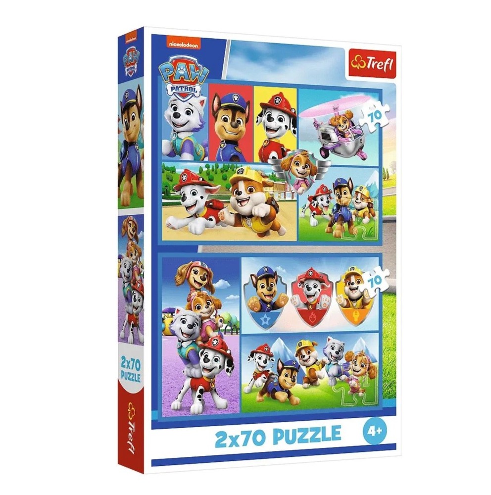 Пазли Trefl 2х70 елементів - Правила патруля. Paw Patro 44417