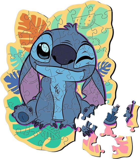 Пазли Trefl дерев`яні 50 елементів - Щасливий Стіч. Lilo&Stitch 2816. Фото 2