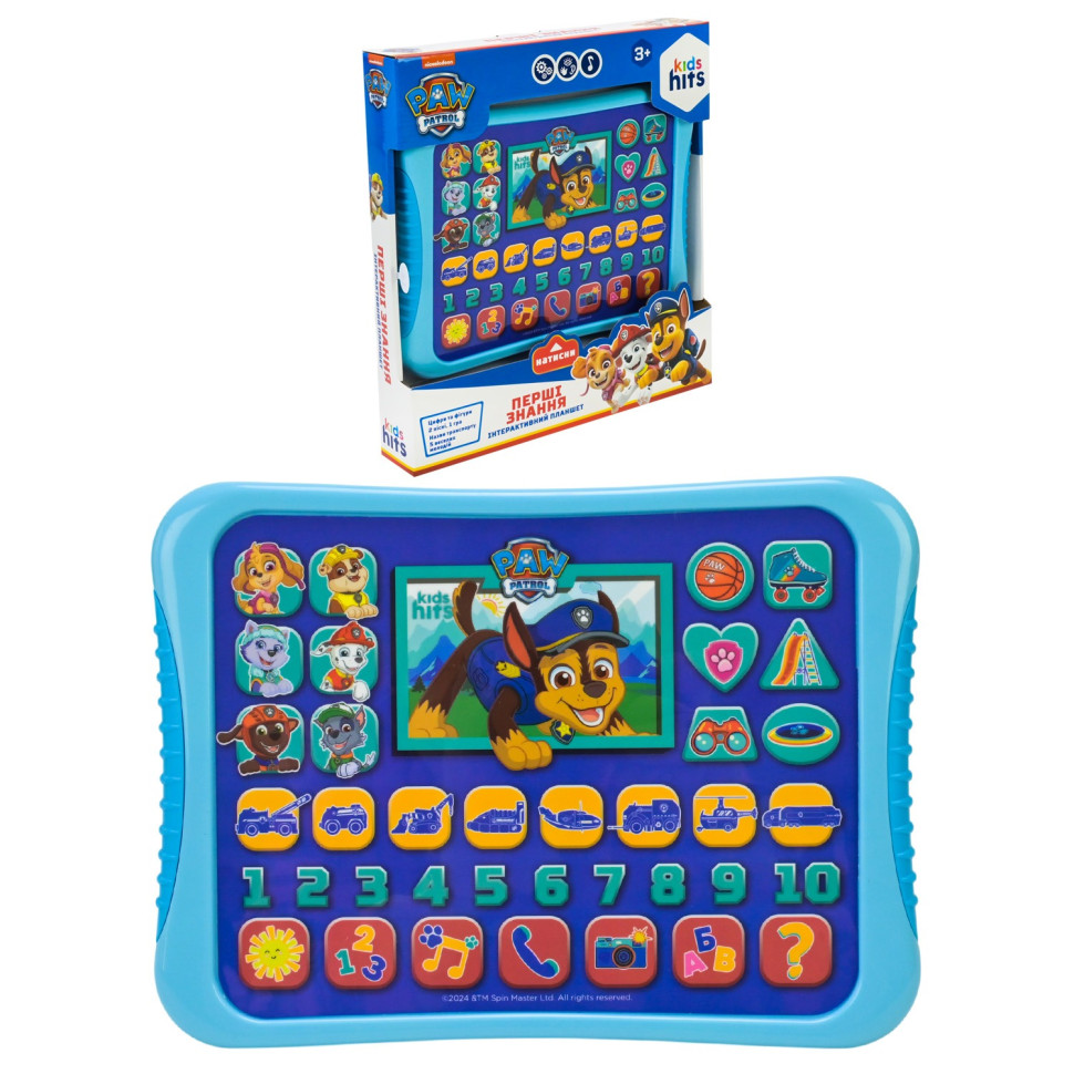 Інтерактивний планшет Kids Hits Paw Patrol Перші знання KH01/013L