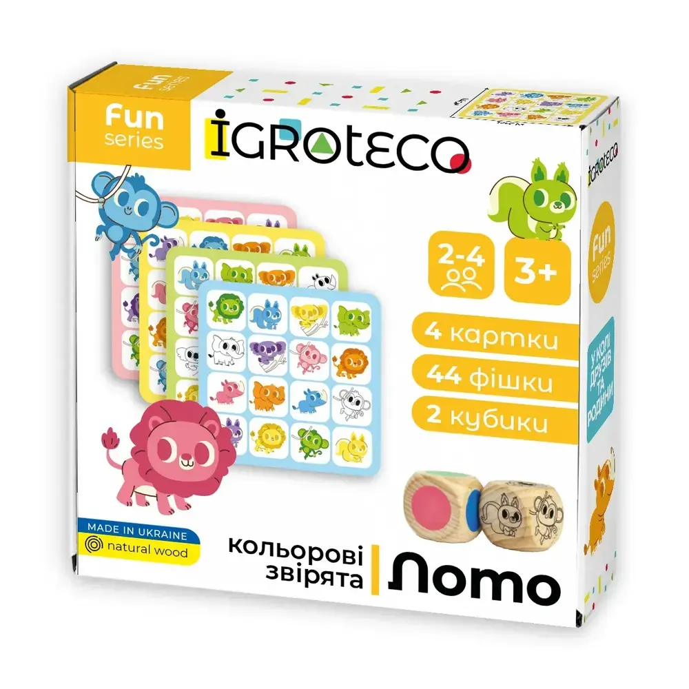 Розумне лото Igroteco Кольорові звірята 900804