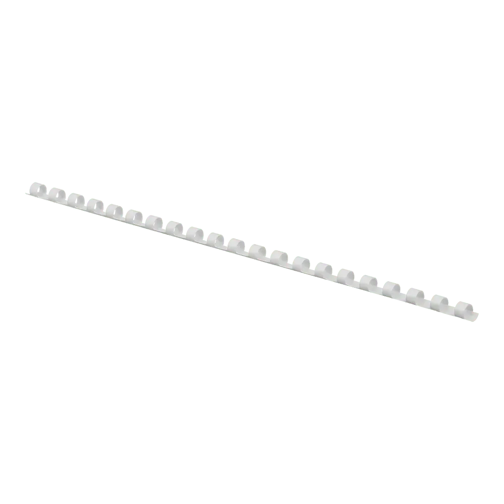 Пластикова пружина для палітурки Buromax 8 мм 100 шт біла BM.0501-12