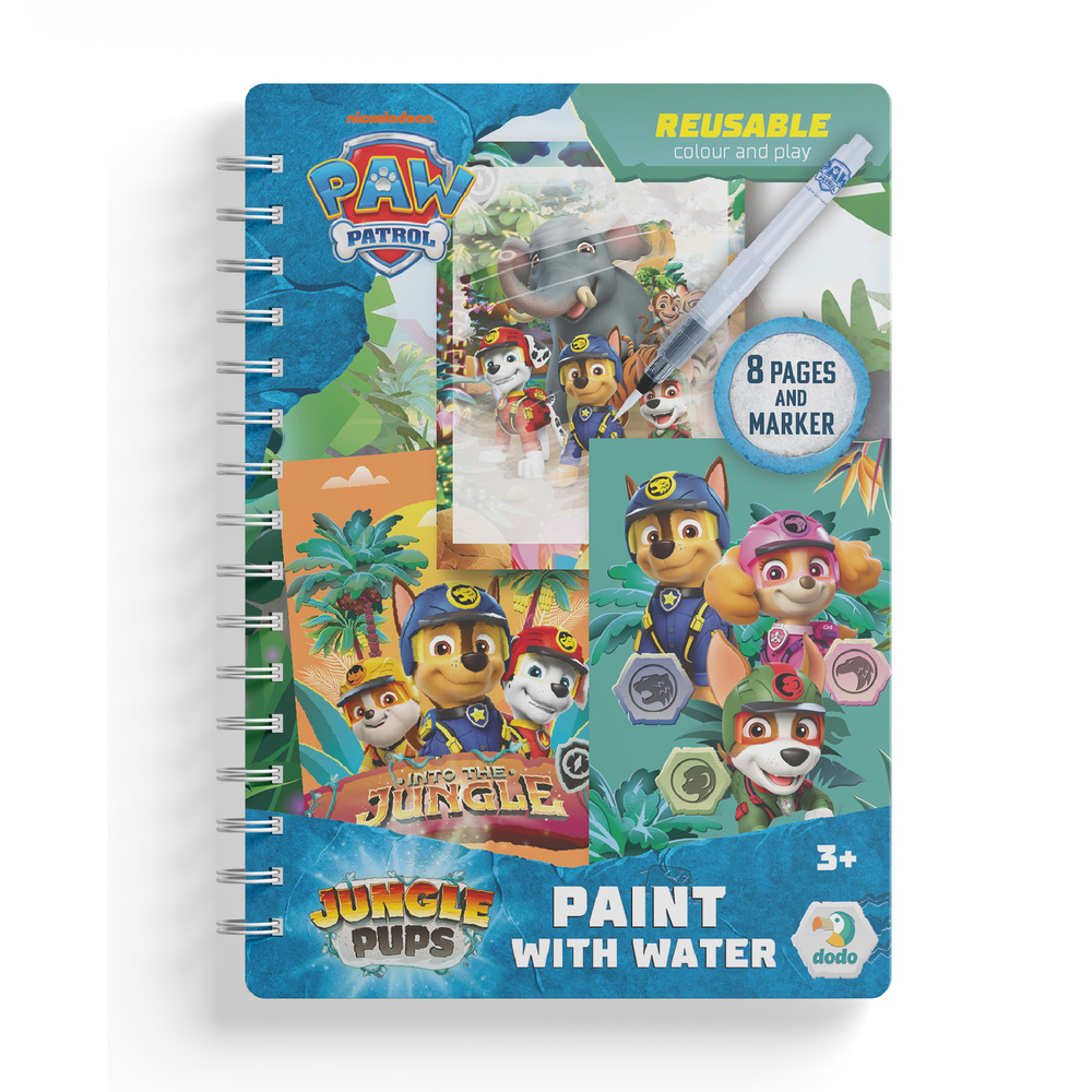Книга Водна розмальовка Paw Patrol Джунглі. Фото 4