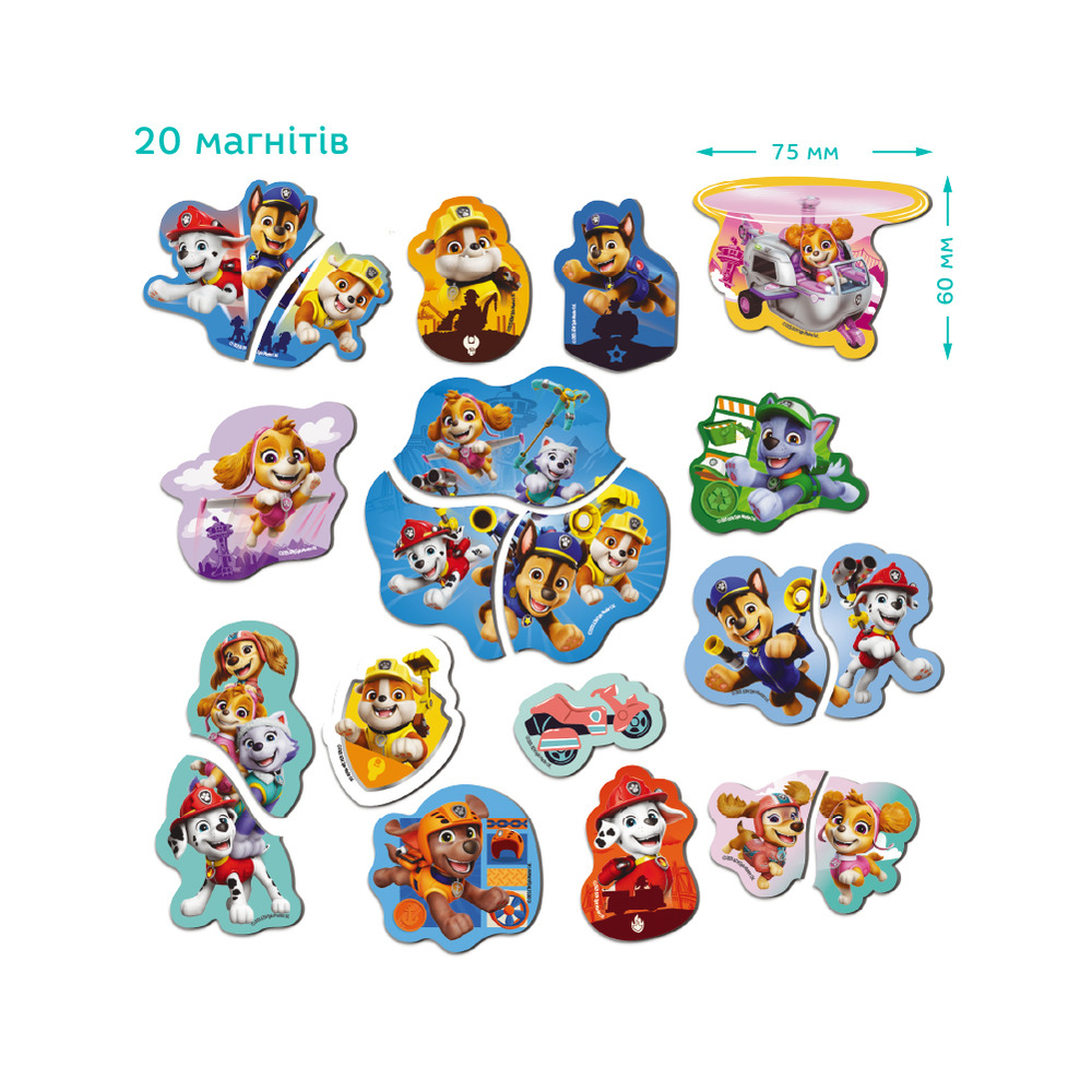 DoDo Набір магнітів  - Paw Patrol.Щенята-рятівники 200669. Фото 5