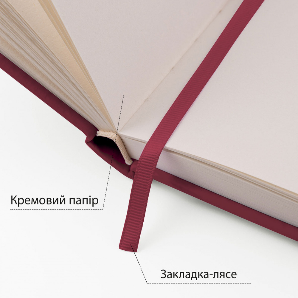 Скетчбук SANTI для графіки 16х23 см 80 аркушів, тверда обкладинка сливовий 743367. Фото 3
