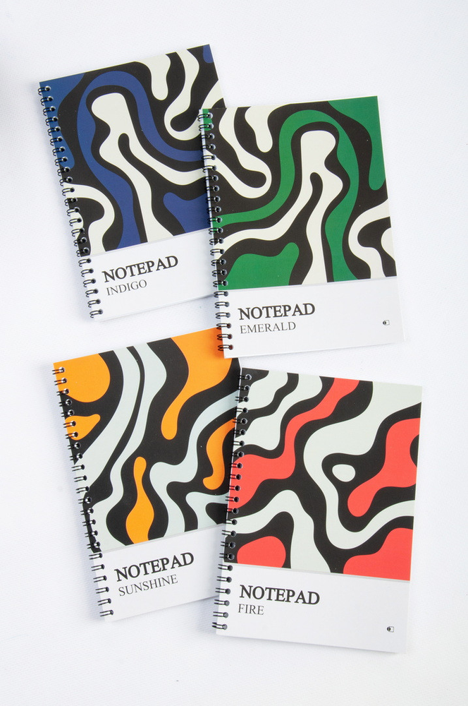 Блокнот АртПринт на спіралі А5 NOTEPAD 48 аркушів в клітинку, м`яка обкладинка Бл-48-А5#/Пр. Фото 5