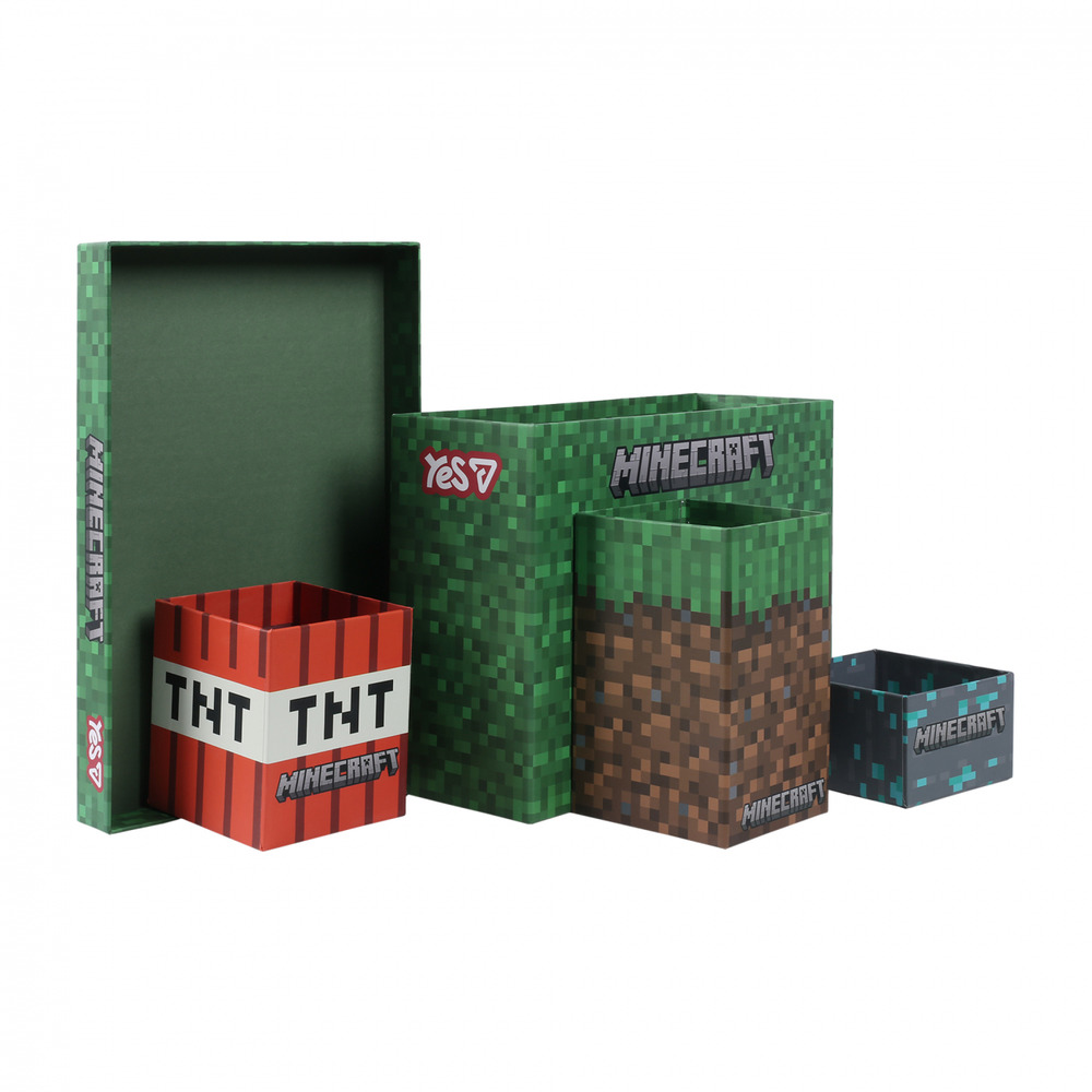 Набір органайзерів настільних Yes Minecraft 5 предметів картон 708603. Фото 8