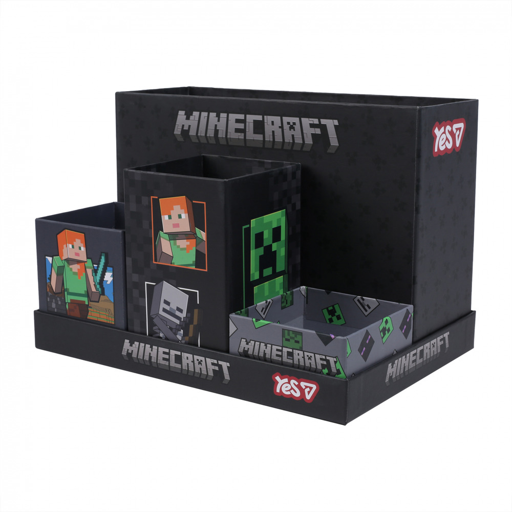 Набір органайзерів настільних Yes Minecraft 5 предметів картон 708618. Фото 2