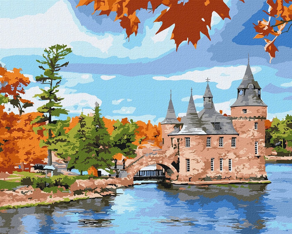 Ideyka Картина за номерами. Замок на озері 40х50см KHO6369