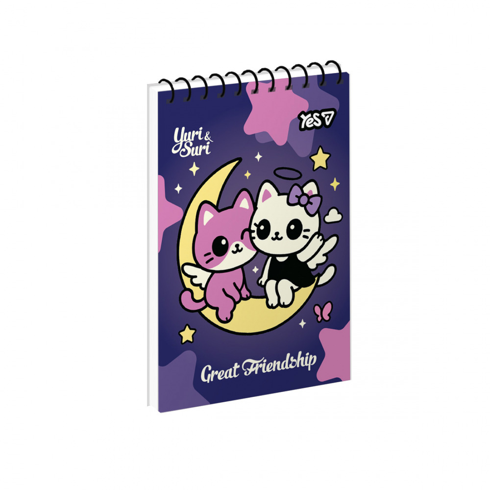 Зошит для записів Yes Best Friends Forever одинарна спіраль А7, 80 аркушів 152363