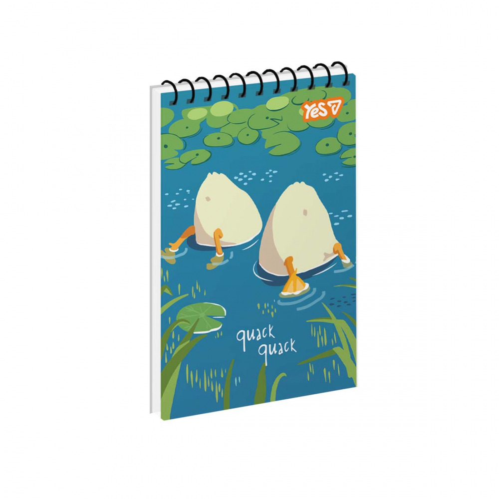 Зошит для записів Yes Duck Days одинарна спіраль А7, 80 аркушів 152536