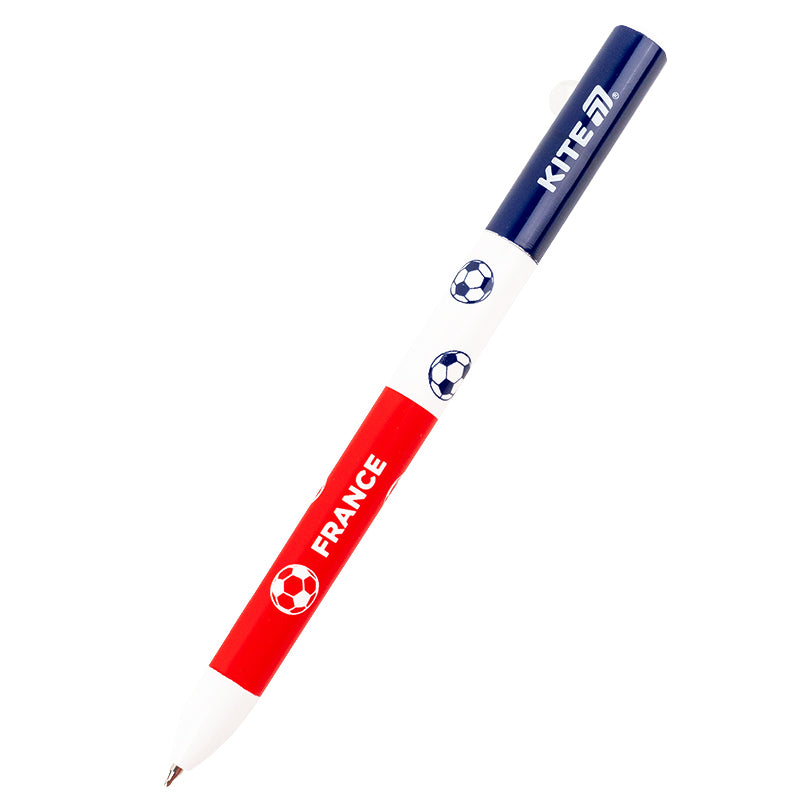 Ручка кулькова автоматична Football nations, 0,7 мм, синя K25-029. Фото 6