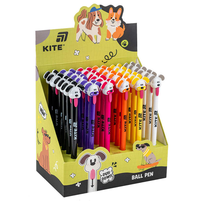 Ручка кулькова автоматична Little puppy, 0,7 мм, синя K25-028-2