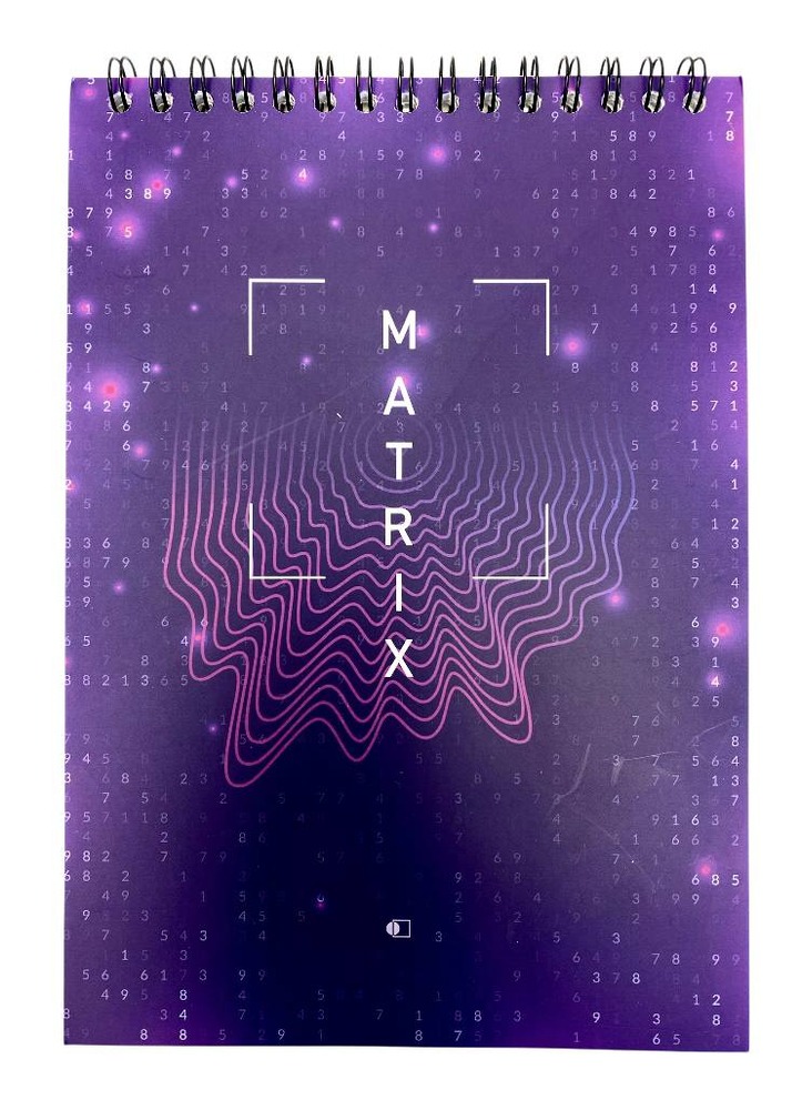 Блокнот АртПринт А5 "MATRIX", м`яка обкладинка, 48 аркушів в клітинку бл-48-А5#Пр. Фото 3