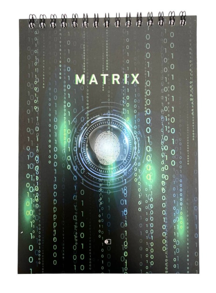 Блокнот АртПринт А5 "MATRIX", м`яка обкладинка, 48 аркушів в клітинку бл-48-А5#Пр. Фото 4