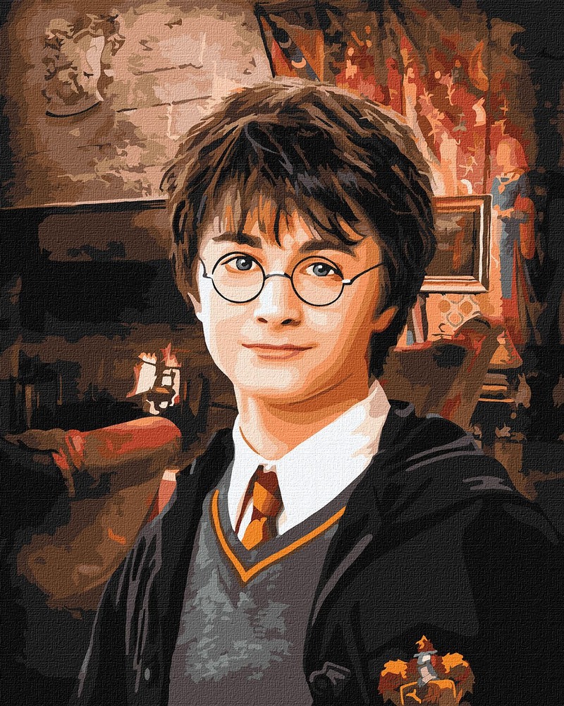 Ideyka Картина за номерами. WB Harry Potter: Вітальня Ґрифіндору 40х50 см KHO8708