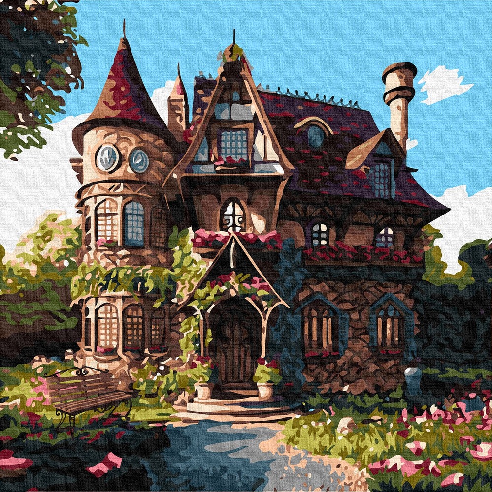 Ideyka Картина за номерами. Затишний палац 40x40см