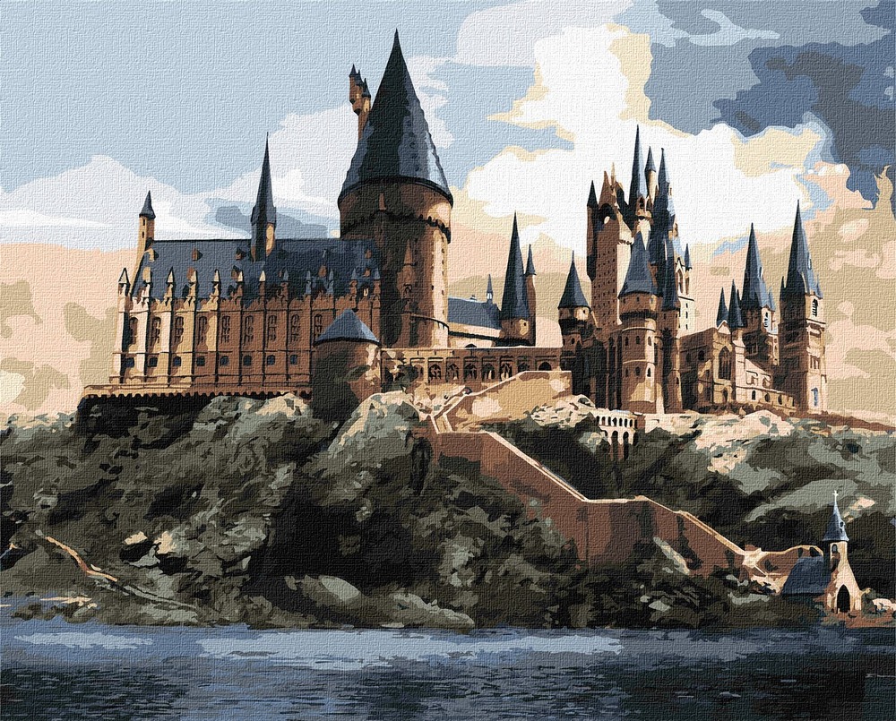 Ideyka Картина за номерами. WB Harry Potter: Гоґвортс вдень 40х50см
