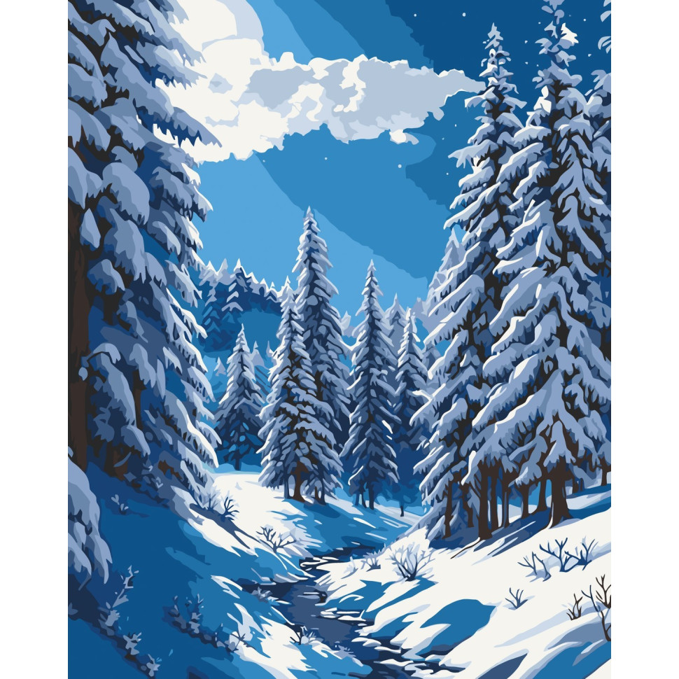 ArtCraft Картина за номерами. Зимова казка 40х50 см