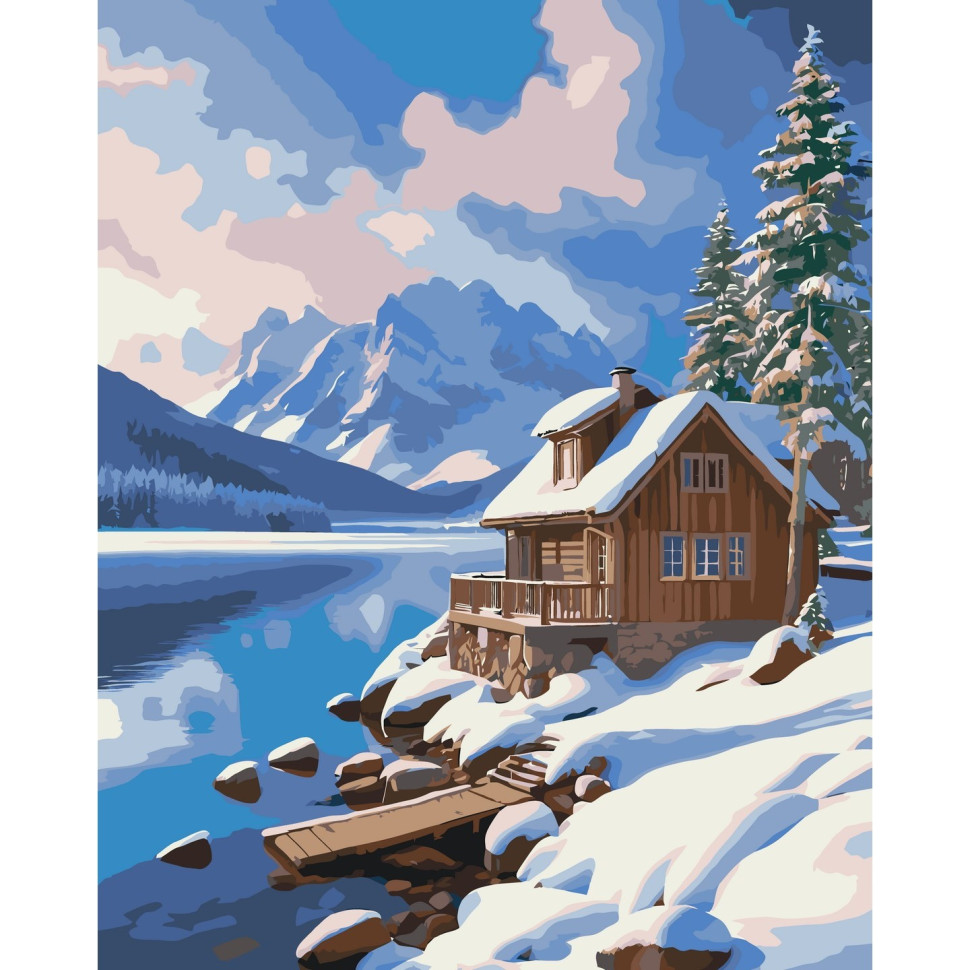 ArtCraft Картина за номерами. Зимовий спокій 40х50 см 