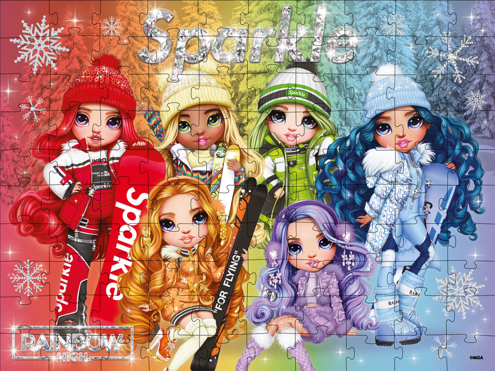 Пазли Ideyka 100 елементів - Rainbow High Winter Break LP100-002