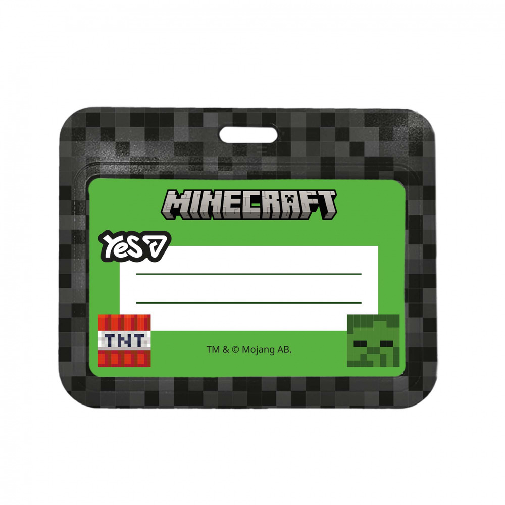 Бейдж без стрічки горизонтальний Yes Minecraft Heroes слайдер 940399