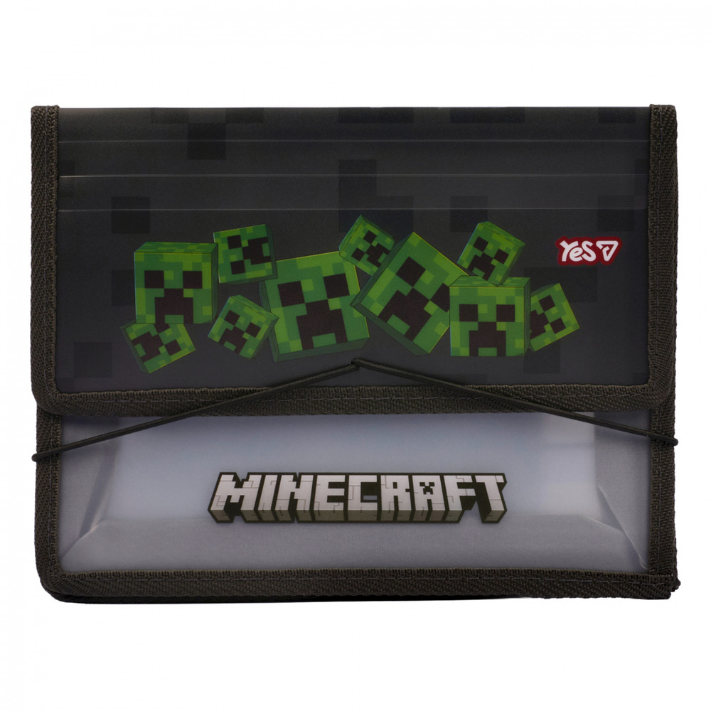 Папка для зошитів Yes пластикова на резинці В5 Minecraft Creepers 492360