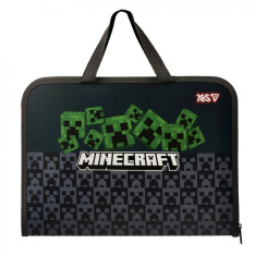 Папка-портфель Yes FC на блискавці з тканинними ручками Minecraft Creepers 492355