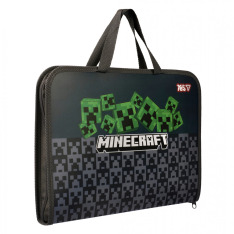 Папка-портфель Yes FC на блискавці з тканинними ручками Minecraft Creepers 492355. Фото 3