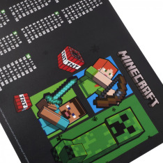 Підкладка для столу пластикова Yes Minecraft з підказками таблиця множення 42x29 см 492362. Фото 2