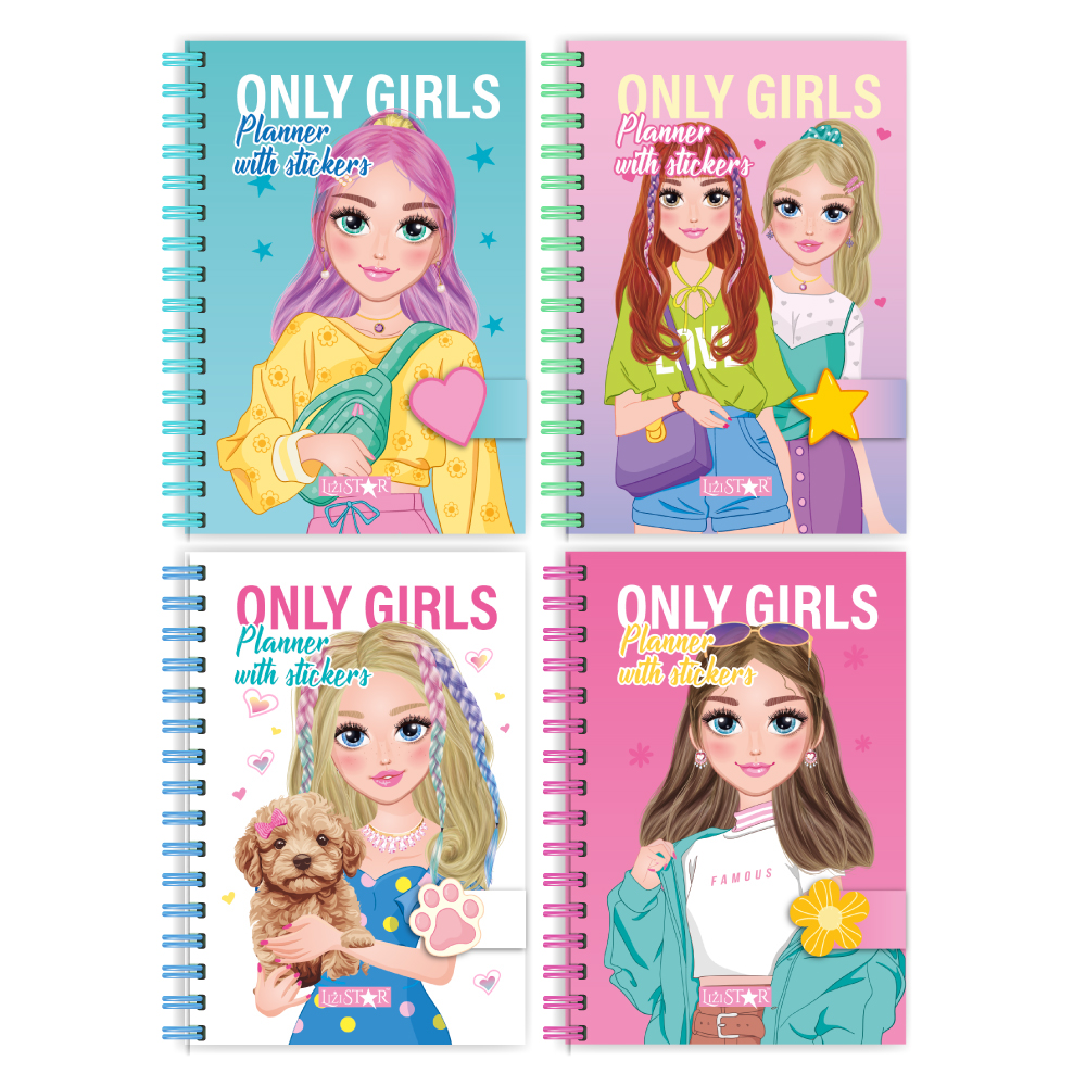 Блокнот для дівчаток "Only Girls Planner". Мікс
