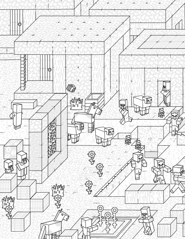 Книга Minecraft Офіційна розмальовка. Фото 9