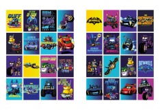 Книжка-розмальовка зі стікерами - WB Batman: Batwheels. Фото 3