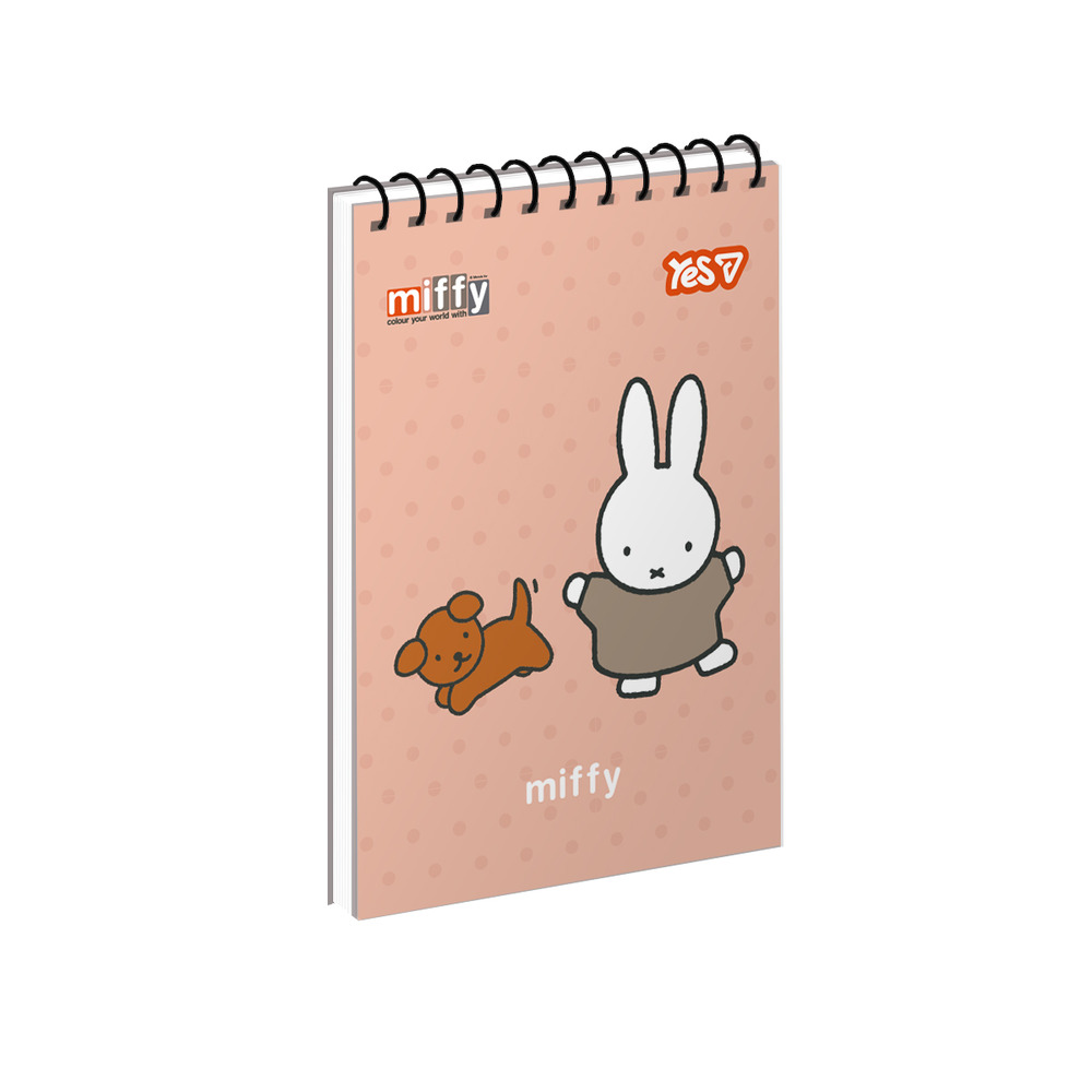 Зошит для записів Yes Miffy: Sweet Friend одинарна спіраль А7/80 аркушів 152511