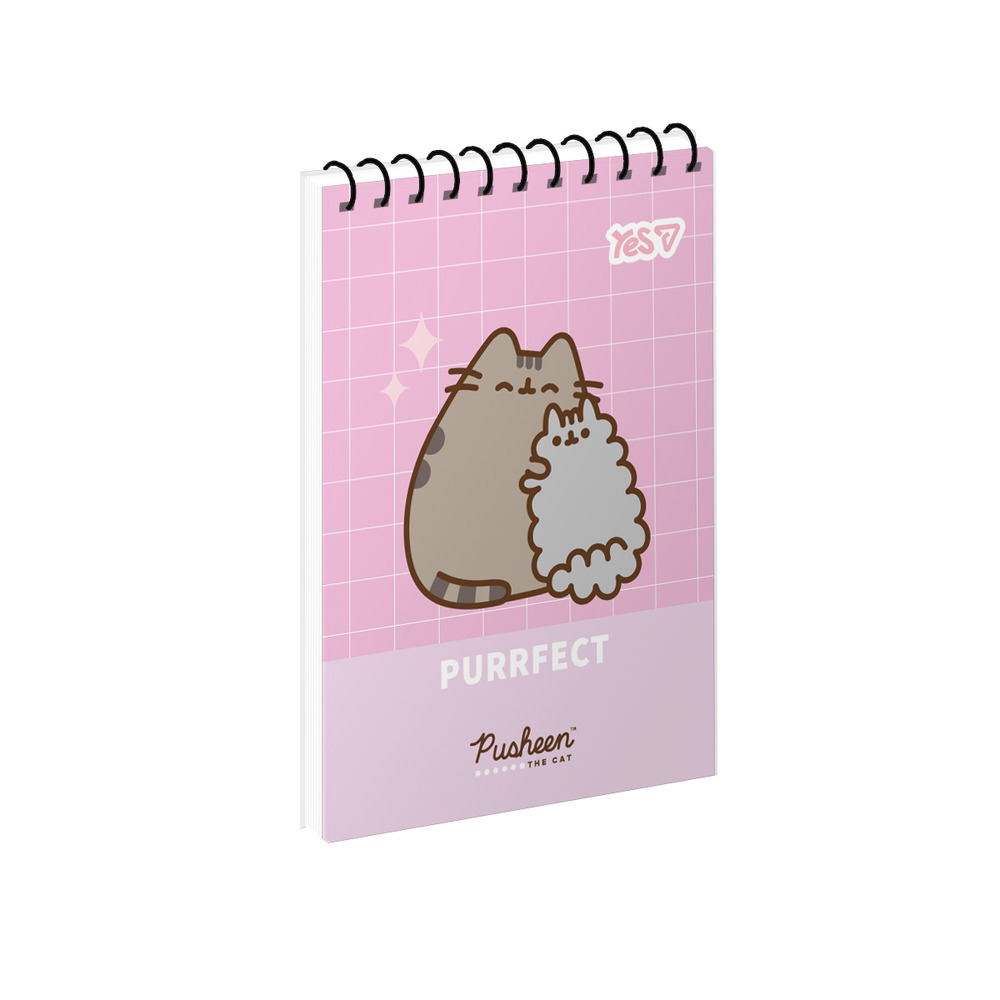 Зошит для записів Yes Pusheen: Purrfect Mood одинарна спіраль А7/80 аркушів 152507