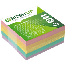 Папір для нотаток Fresh UP 85x85 мм 400 аркушів, клеєний FR-3212
