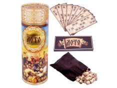 Настільна гра Danko Toys - Козацьке лото в тубусі, дерев'яні бочонки G48-T