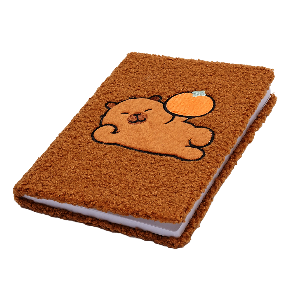 Блокнот ZiBi плюшевий CAPYBARA 10, А5, 80 аркушів, клітинка, асорті ZB.700024. Фото 8